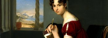 Carl Christian Vogel von Vogelstein,  Junge Dame mit Zeichengerät – Gräfin Thekla, geb. Weyssenhoff, 1816