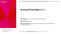 Sharing of Knowledge| Part 2 | 15.09.