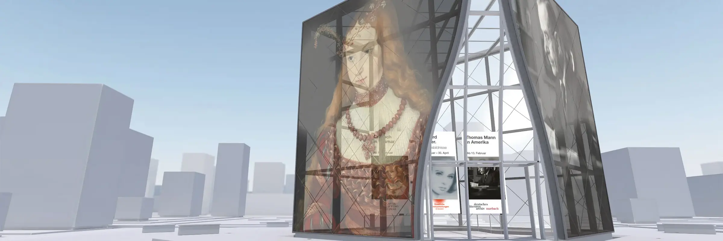 Die Digitale Kunsthalle von ZDFkultur, Außenansicht
