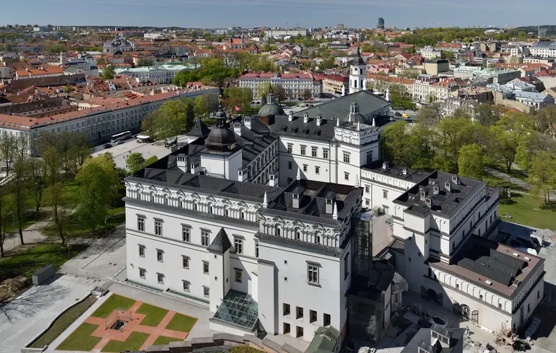 Luftaufnahme eines Palasts