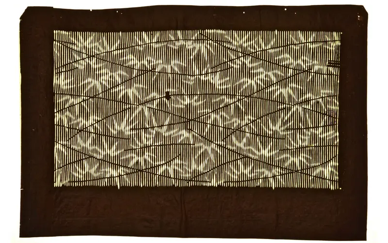 eine Färbeschablone für Kimonos