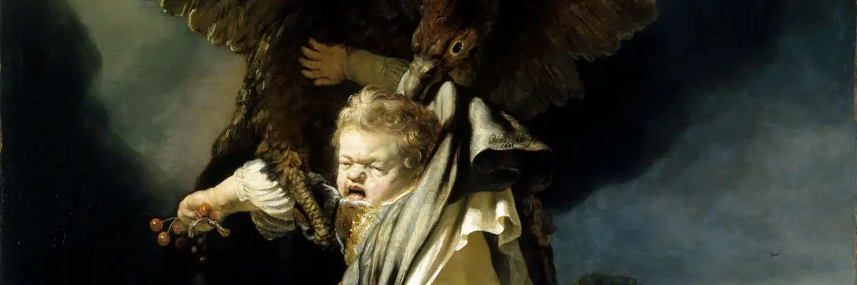 Greifvogel trägt weinendes Kind fort