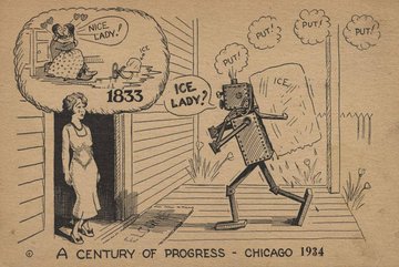 Nice Lady ! Ice Lady ? A Century Of Progress - Chicago 1934.