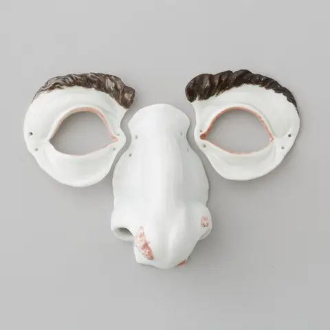 Georg Fritzsche, dreiteilige Maske, Meissen, um 1726/27