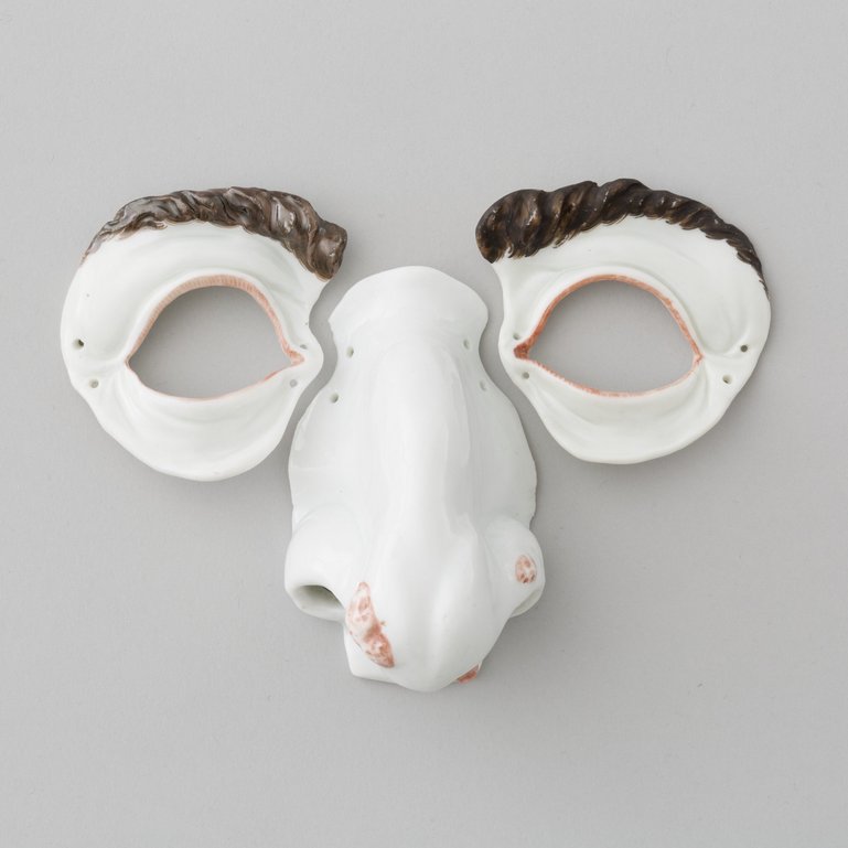 Georg Fritzsche, dreiteilige Maske, Meissen, um 1726/27
