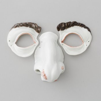 Georg Fritzsche, dreiteilige Maske, Meissen, um 1726/27