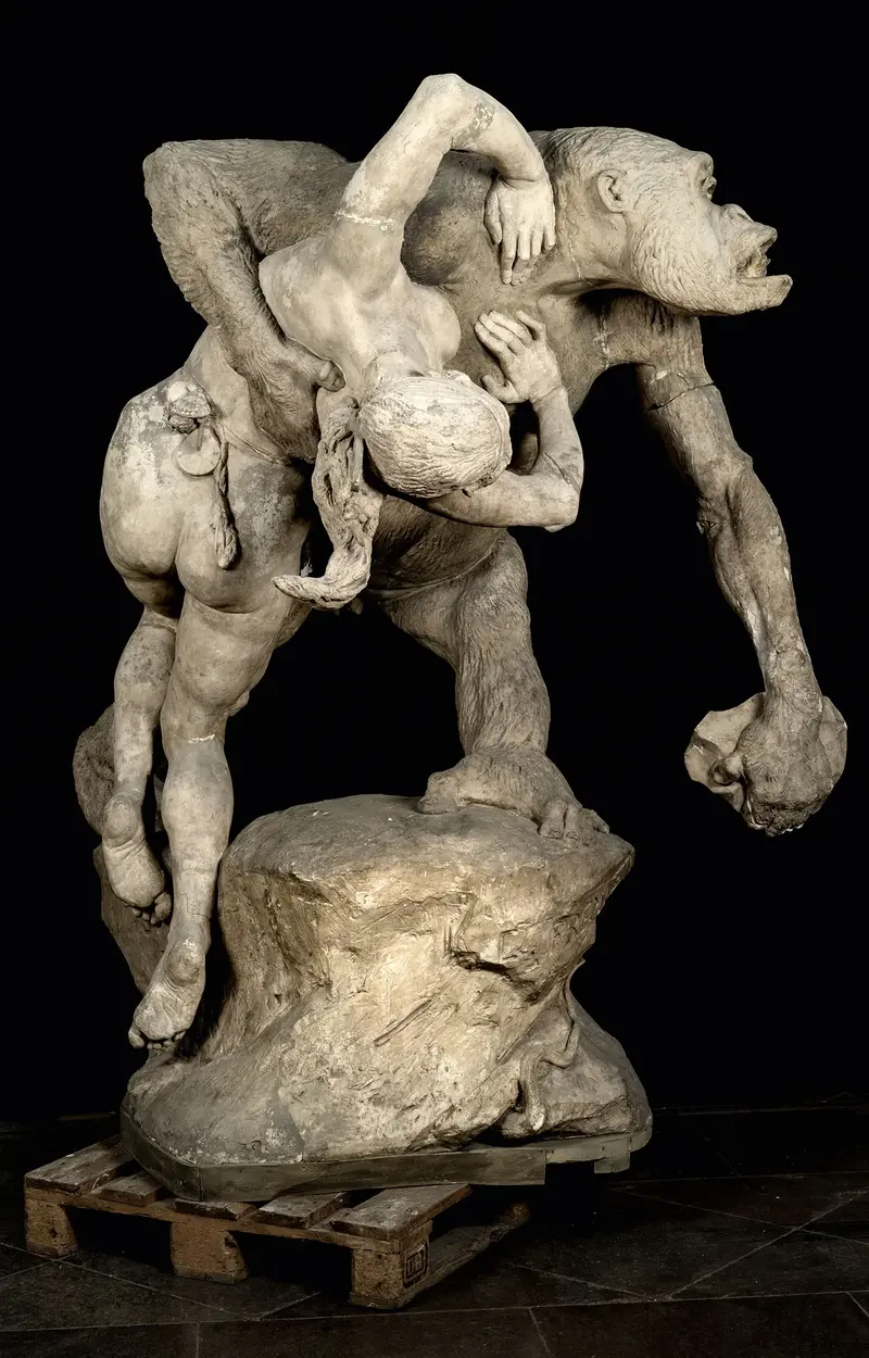 Emmanuel Frémiet, Gorille enlevant une femme, 1887