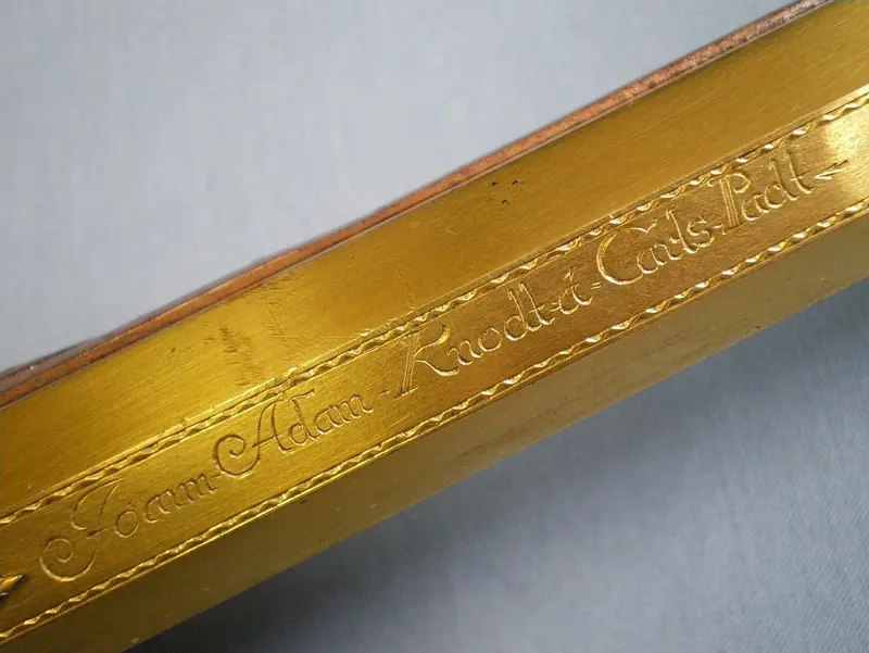 Steinschlossbüchse, Detail des Laufes