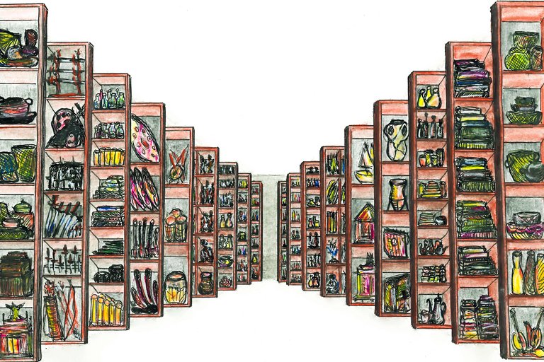  Sisyphosarbeit - Blick ins Depot, Grafik