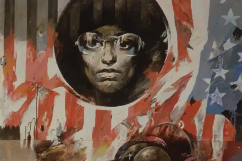 Willi Sitte, Angela Davis und ihre Richter,1971