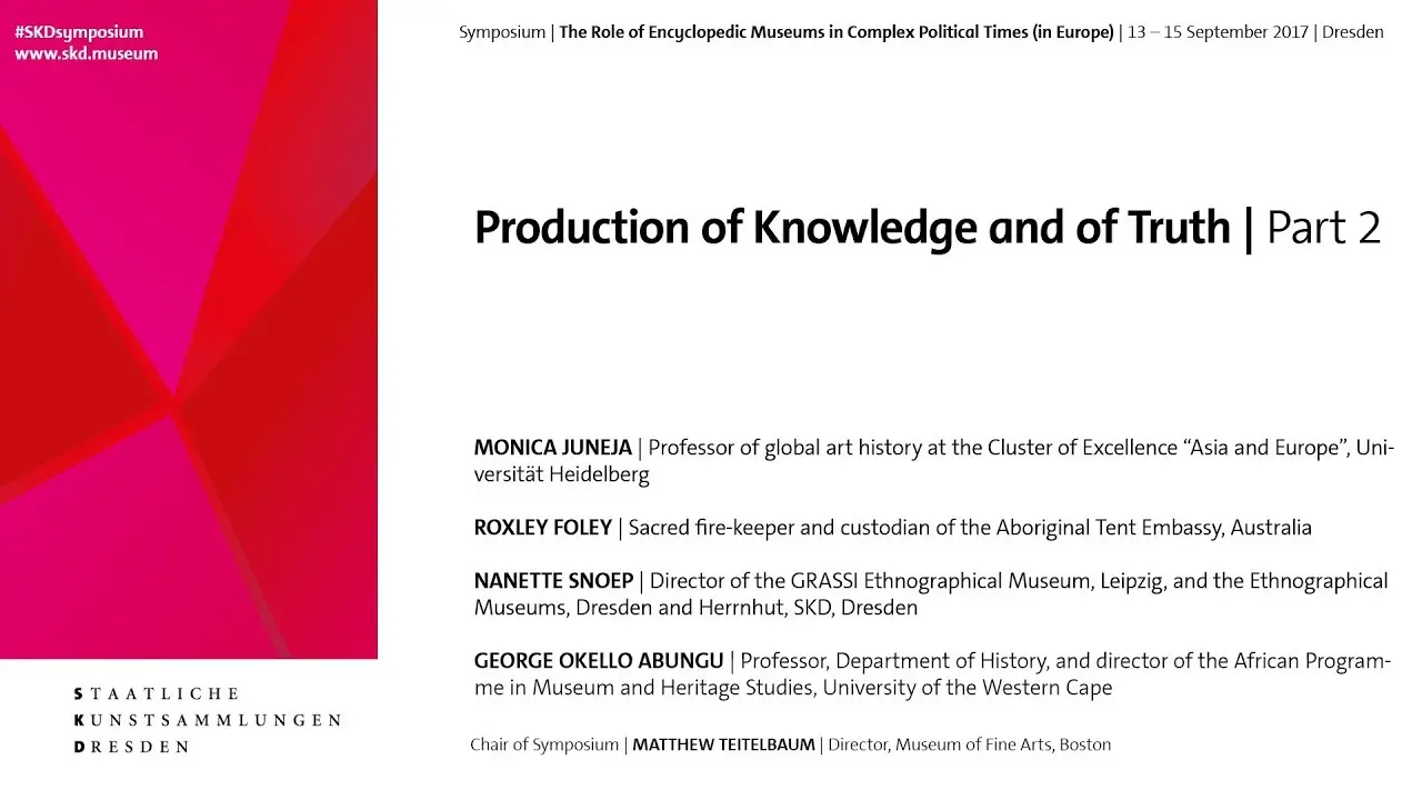 Production of Knowledge and Truth | Part 2 | 14.09. 