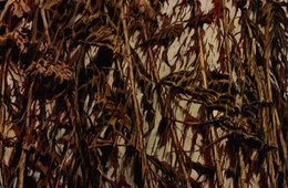 Xu Jiang, Will the Autumn Sunflowers Become Red?, 2007 Gemälde mit verdorrten Sonnenblumen