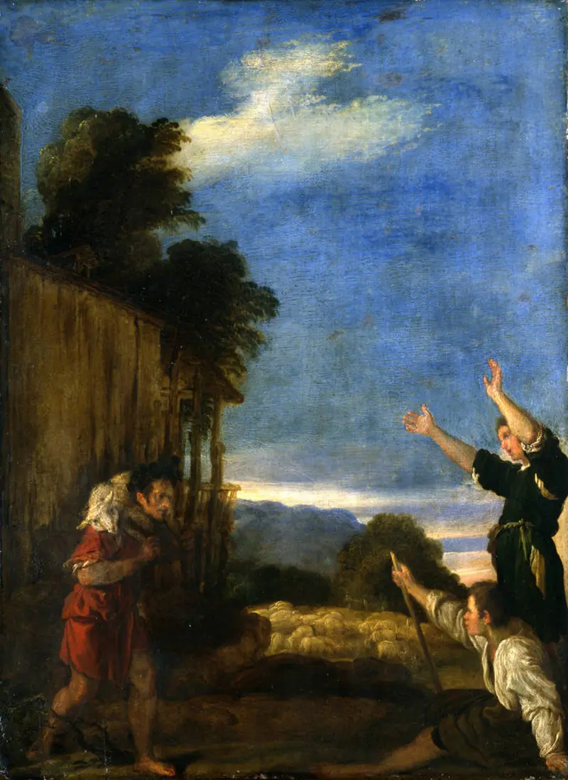 Eine Landschaft mit Hirten 