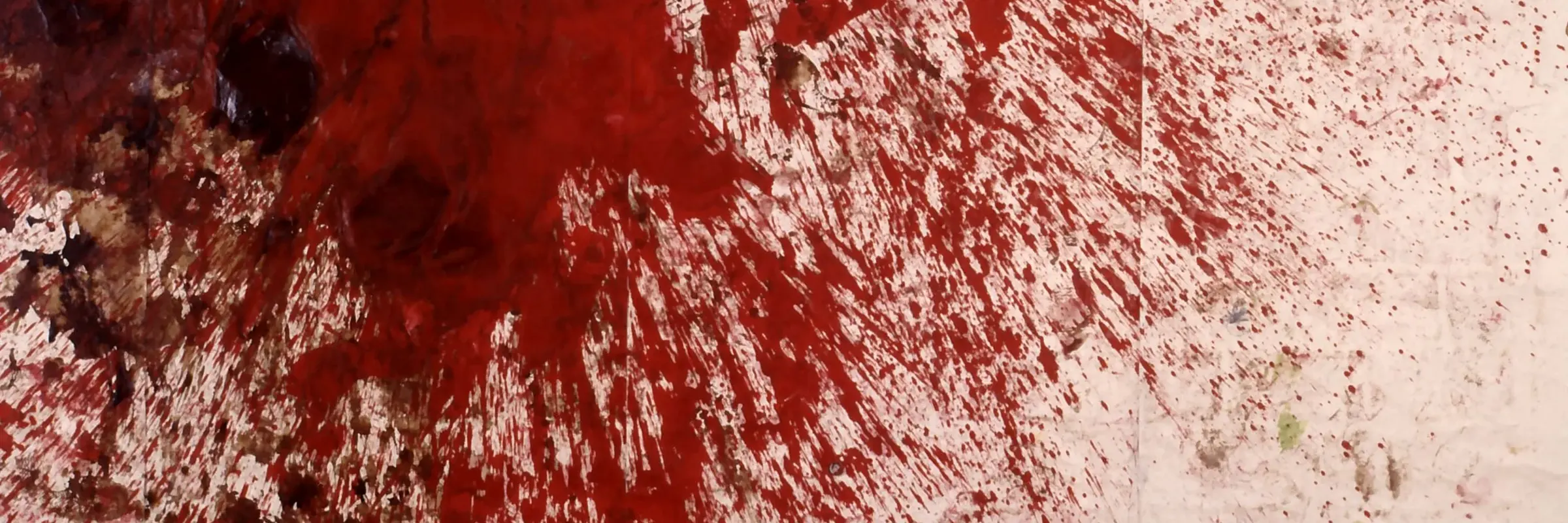 Hermann Nitsch, Aktionsrelikt (Aktionsmalerei) der 80. Aktion Prinzendorf 1984 (Großes 3 Tage-Spiel), 1984