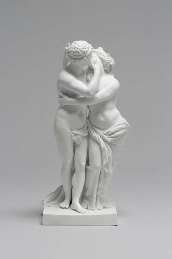 küssendes Paar aus Porzellan
