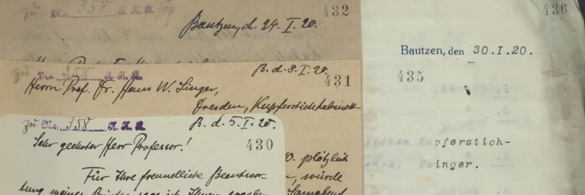 Briefe und Dokumente im Detail