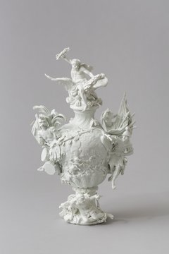 Johann Joachim Kaendler, Johann Friedrich Eberlein, Elementvase Feuer aus dem fünfteiligen Satz der Elementvasen, Meissen, 1742