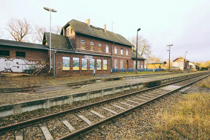 Die Kunst-Aktion und Workshop "Vom Abstellgleis zum Aktionsraum" am 14.12.2019 im Bahnhof von Bad Düben für die "180 Ideen für Sachsen".