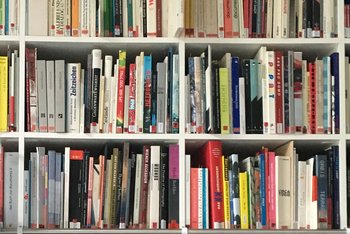 Bücher im Bücherregal