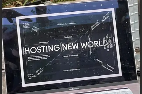 Computerdisplay mit einer Graphik