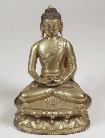 Ein goldener Buddha