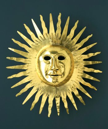 Johann Melchior, Dinglinger, Sonnenmaske mit den Gesichtszügen Augusts II., des Starken, König von Polen und Kurfürst von Sachsen, 1709