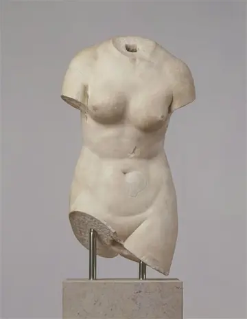 Torso einer nackten Frau