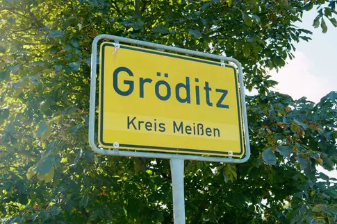 Stadteingangsschild
