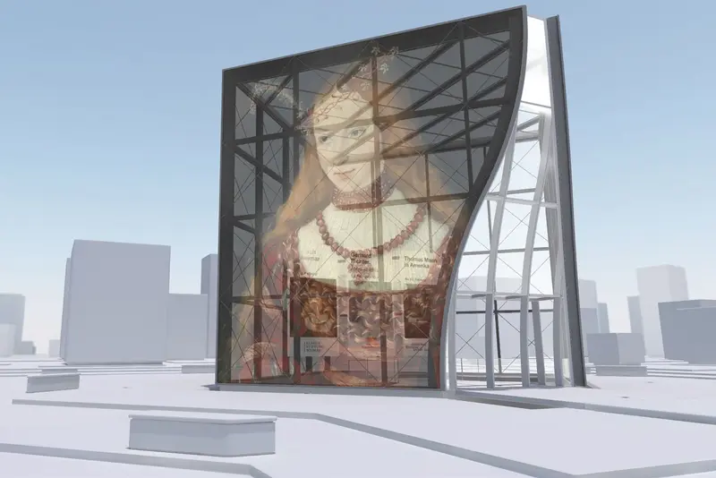 Die Digitale Kunsthalle von ZDFkultur, Außenansicht