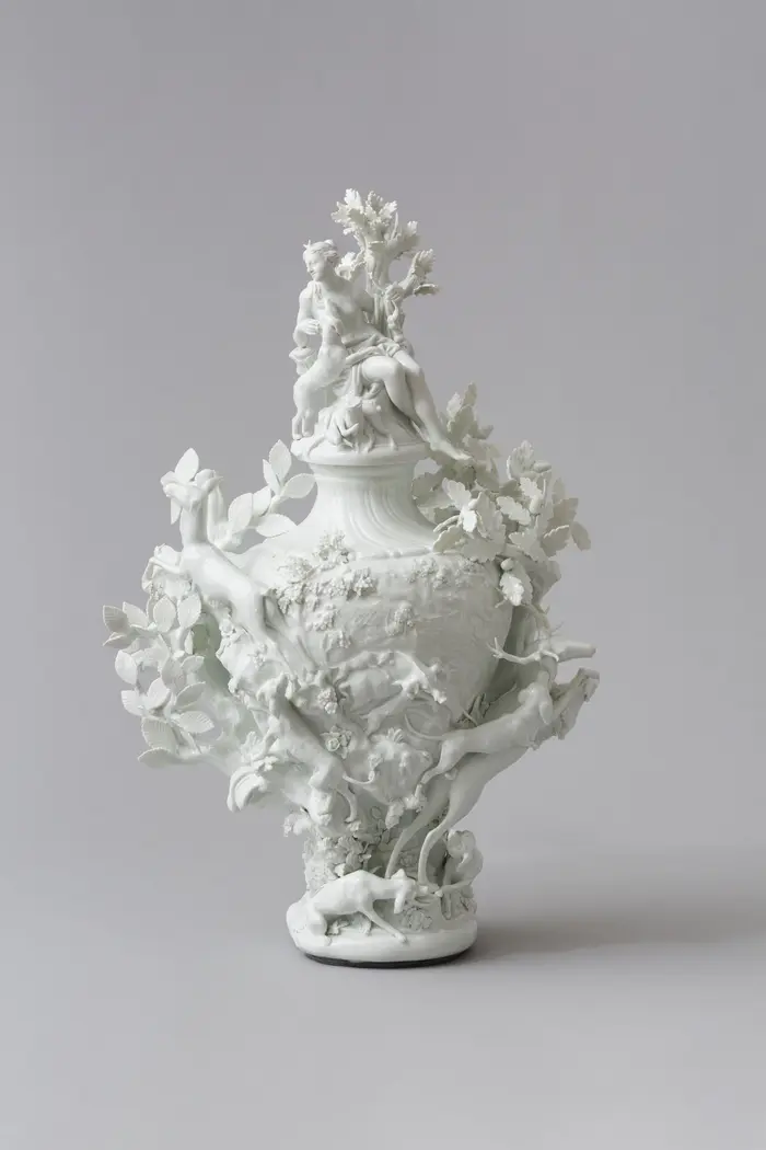 Johann Joachim Kaendler, Johann Friedrich Eberlein, Elementvase Erde aus dem fünfteiligen Satz der Elementvasen, Meissen, 1742