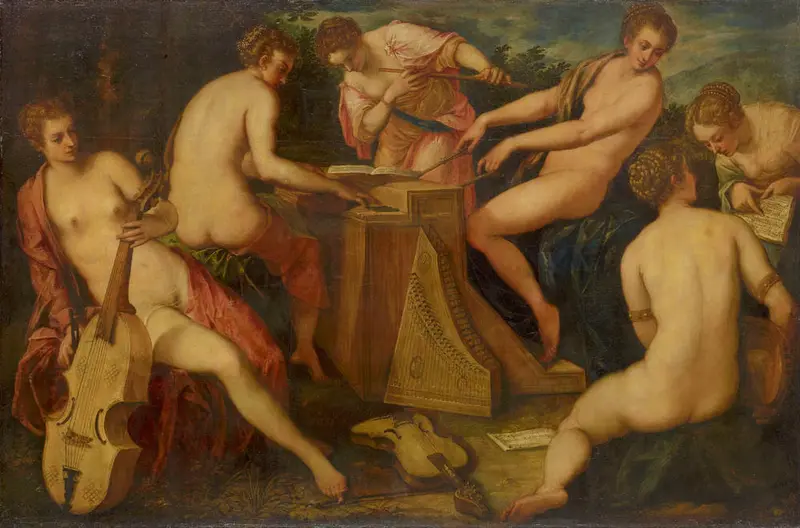 Musen beim Musizieren 