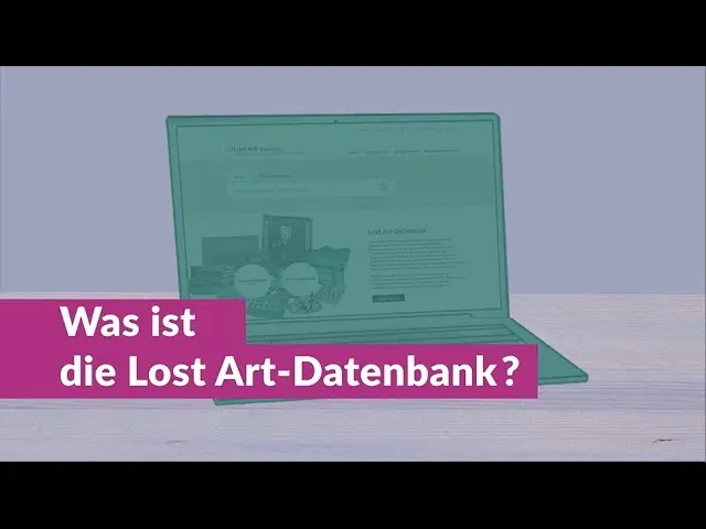 Erklärfilm Lost Art-Datenbank