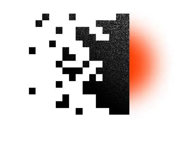 Teil eines QR-Codes
