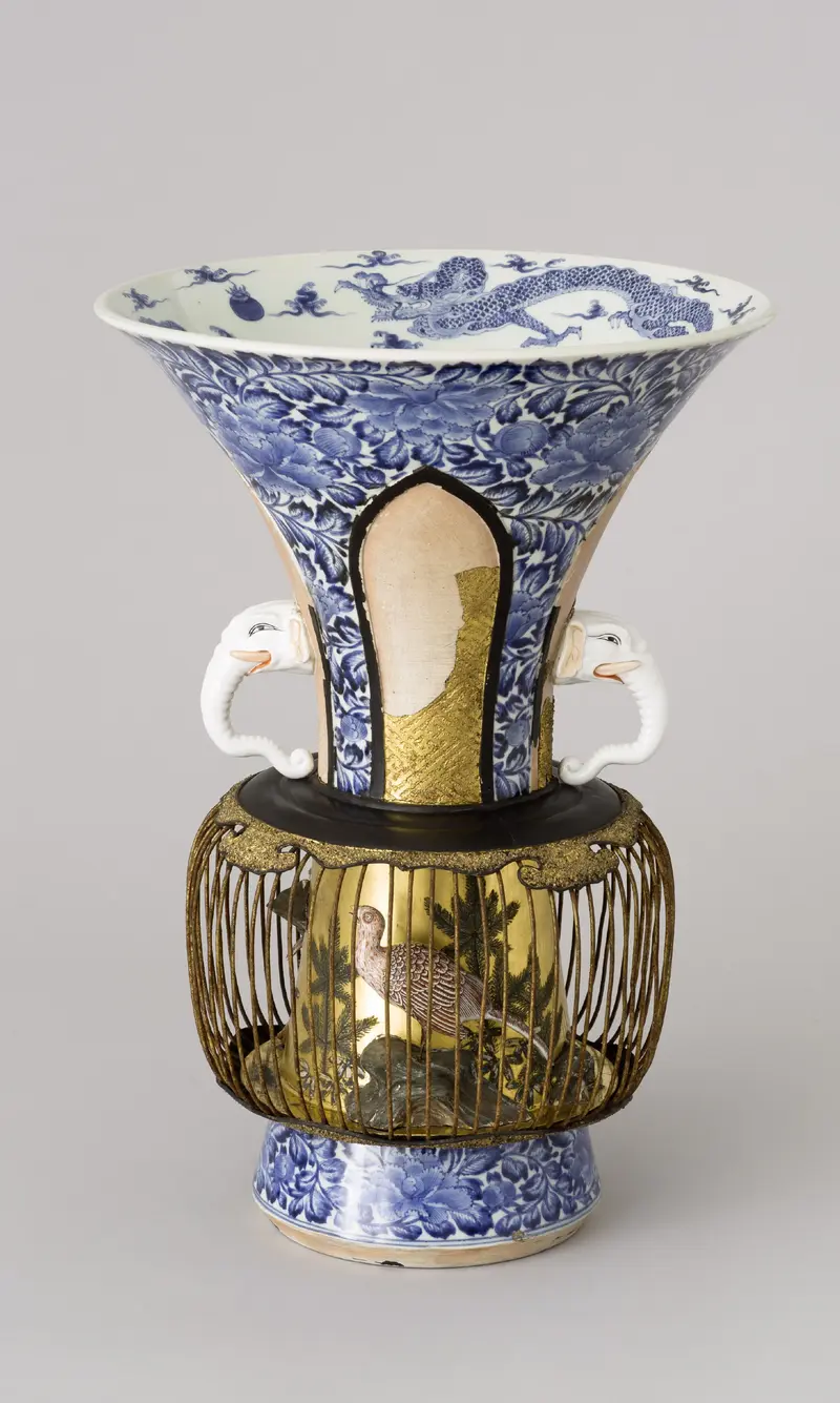 Vogelbauervase, Japan, um 1700