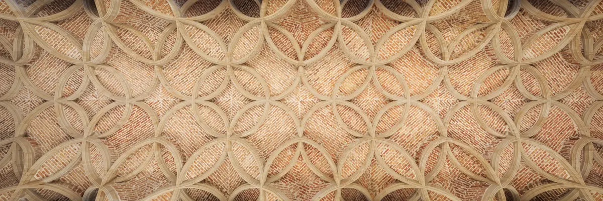 Ansicht der Gewölbedecke