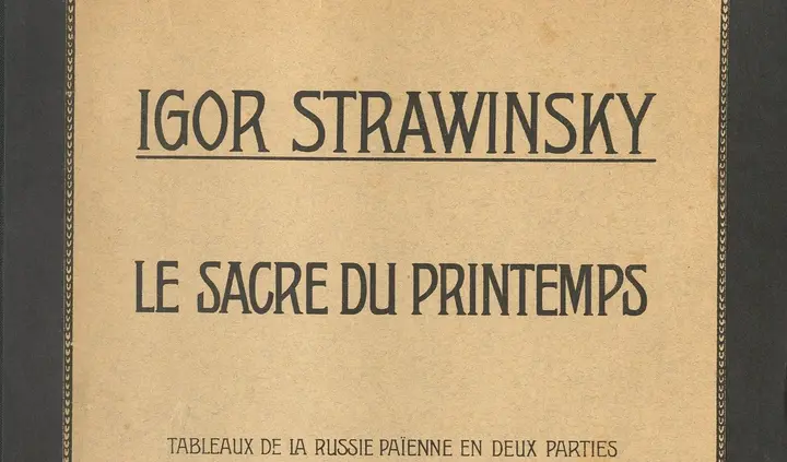 Igor Strawinsky, Le Sacre du Printemps, Vierhändiger Klavierauszug, Leipzig: Édition Russe de Musique, 1913