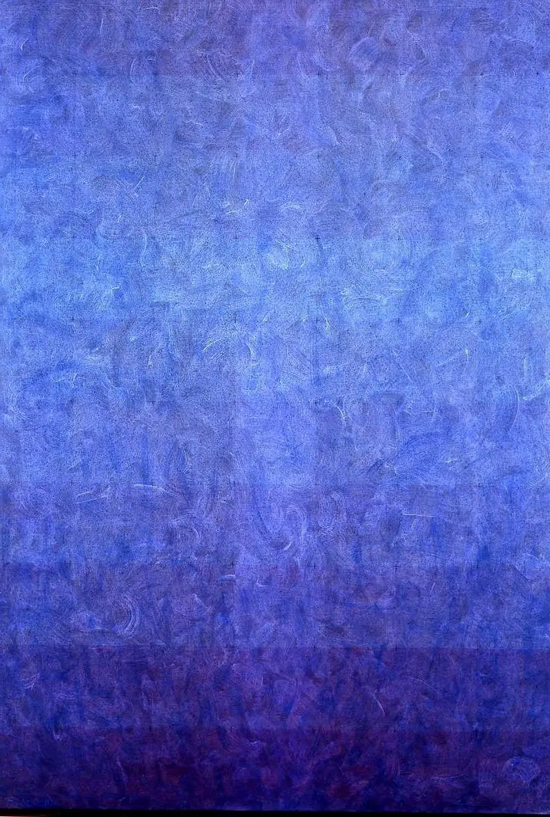 Bild, Farbschichtung Blau