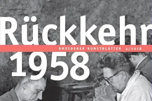 Cover einer Kunstzeitschrift mit einer Schwarz-weiß-Fotografie