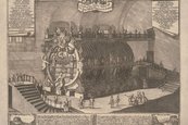 C. G. Nitsche, Das Große Weinfass auf der Festung Königstein, um 1750 Darstellung eines großen Fasses in einem Keller