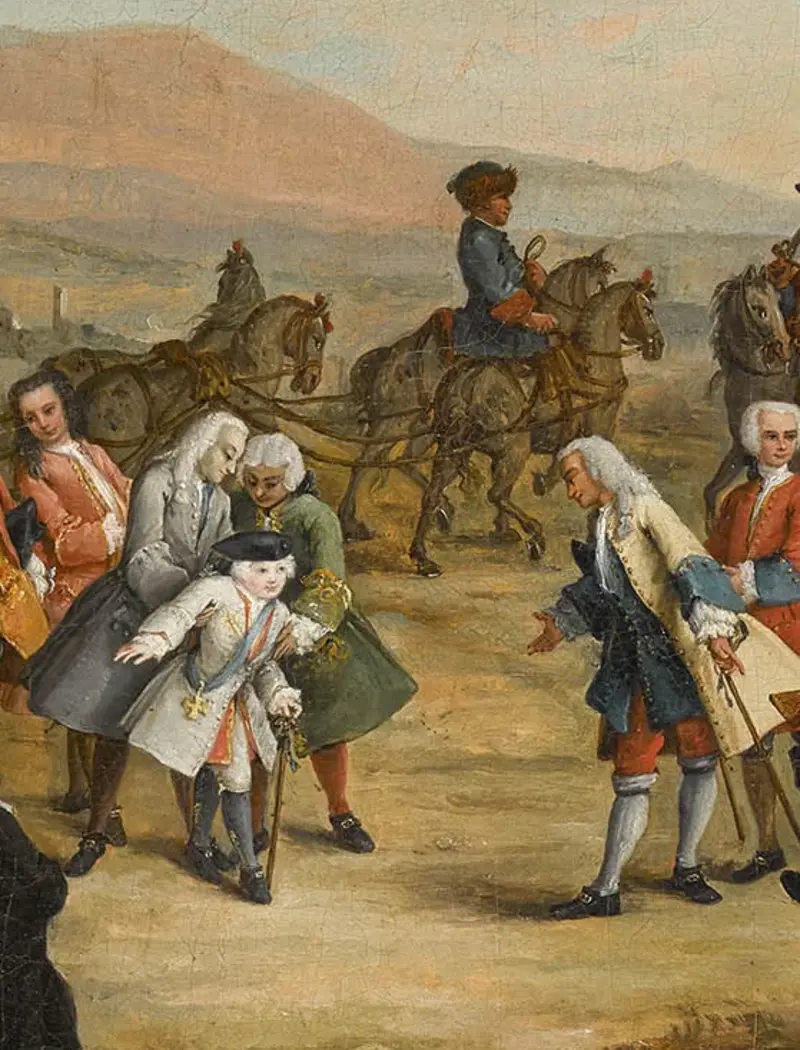 Gemälde vom Empfang Friedrich Christians von Sachsen in Venedig