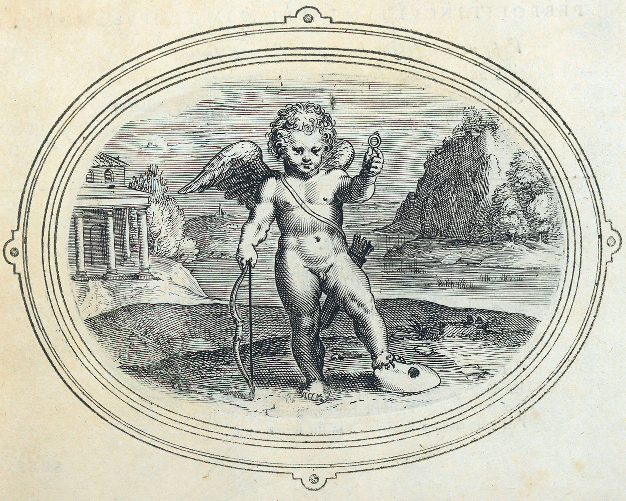 Cornelis Boel, Inconcussa fide (Oprecht) [28] (aus: Otto van Veen, Amorum emblemata, Antwerpen 1608)