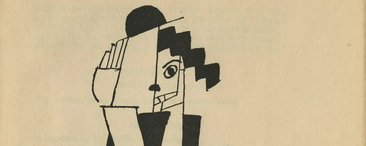 Fernand Léger, Charlot Cubiste, Illustration aus: Iwan Goll, Die Chapliniade. Eine Kinodichtung