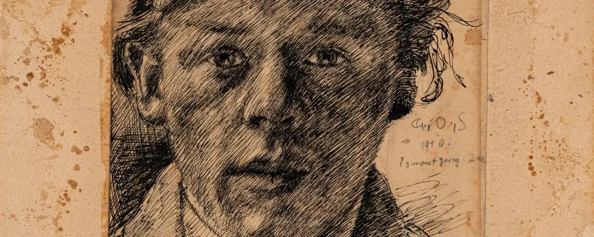 Georg Oehme, Selbstbildnis, 1910